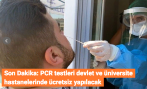 آزمایشات PCR به صورت رایگان در ترکیه انجام می شود